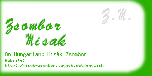 zsombor misak business card